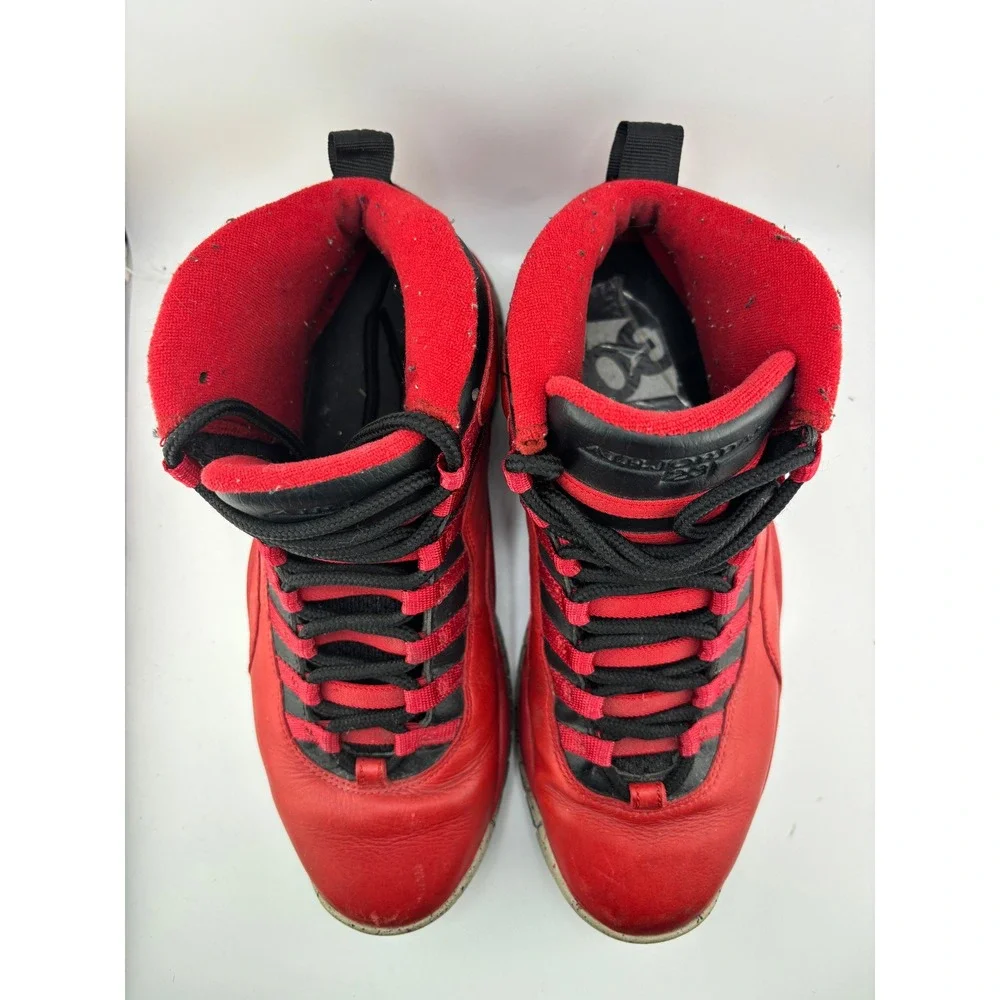 Air Jordan 10 Retro Bulls Over Broadway Gym Red Black 705178-601 Mens 9.5
